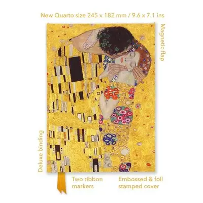 Gustav Klimt: The Kiss (Foiled Quarto Journal)