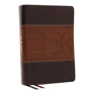 NKJV Study Bible, Leathersoft, Brown, Full-Color, Comfort Print - Thomas Nelson