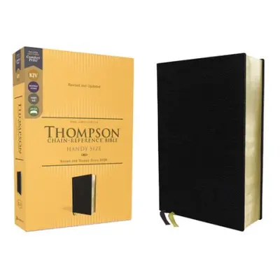 KJV, Thompson Chain-Reference Bible, Handy Size, European Bonded Leather, Black, Red Letter, Com