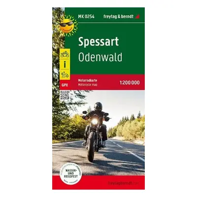 Spessart, motorcycle map 1:200,000, freytag a berndt