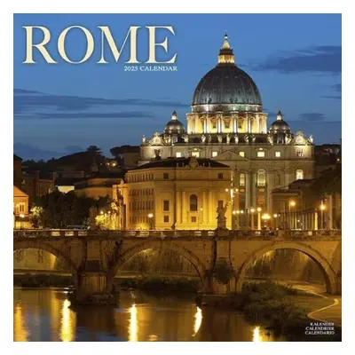 Rome Calendar 2025 Square Travel Wall Calendar - 16 Month