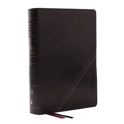 NKJV, Word Study Reference Bible, Leathersoft, Black, Red Letter, Comfort Print - Thomas Nelson