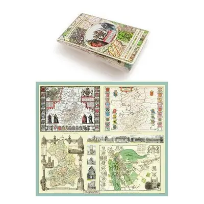 Cambridgeshire 1611 - 1836 - Fold Up Map that includes Four Historic Maps of Cambridgeshire, Joh