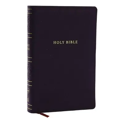 NKJV Personal Size Large Print Bible with 43,000 Cross References, Black Leathersoft, Red Letter