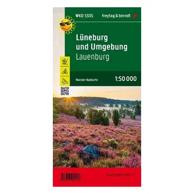 Luneburg and surroundings, hiking, cycling and leisure map 1:50,000, freytag a berndt, WKD 5335