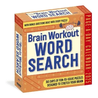 Brain Workout Word Search Page-A-Day® Calendar 2025 - Calendars, Workman