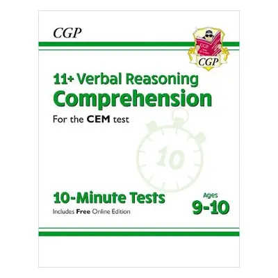 11+ CEM 10-Minute Tests: Comprehension - Ages 9-10 (with Online Edition) - CGP Books