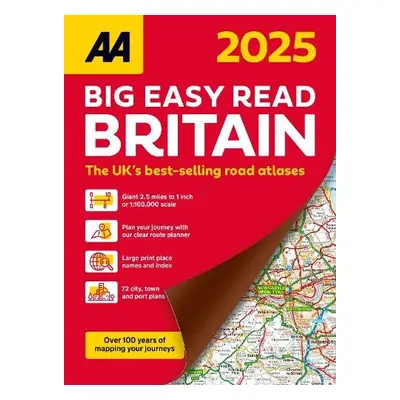 AA Big Easy Read Atlas Britain 2025