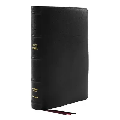 KJV Holy Bible: Large Print Thinline, Black Goatskin Leather, Premier Collection, Red Letter, Co