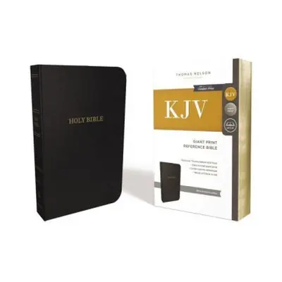 KJV Holy Bible: Giant Print with 53,000 Cross References, Black Bonded Leather, Red Letter, Comf