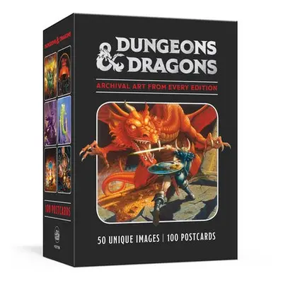 Dungeons a Dragons 100 Postcards: Archival Art from Every Edition - Dragons, Official Dungeons 