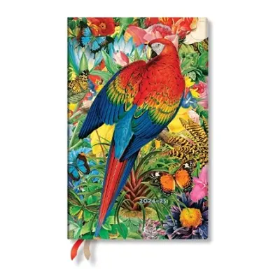 Tropical Garden (Nature Montages) Mini 12-month Day-at-a-time Hardback Dayplanner 2025 (Elastic 