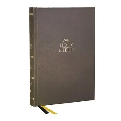 KJV Holy Bible with Apocrypha and 73,000 Center-Column Cross References, Hardcover, Red Letter, 