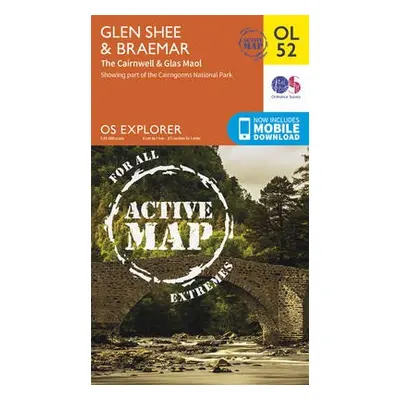 Glen Shee a Braemar, the Cairnwell a Glas Maol - Ordnance Survey