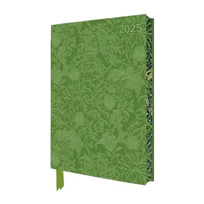 William Morris: Seaweed 2025 Artisan Art Vegan Leather Diary Planner - Page to View with Notes