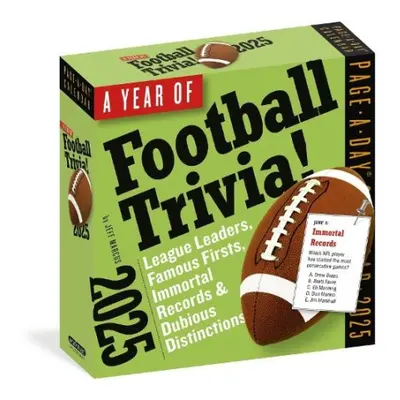 Year of Football Trivia! Page-A-Day® Calendar 2025 - Marcus, Jeff a Calendars, Workman