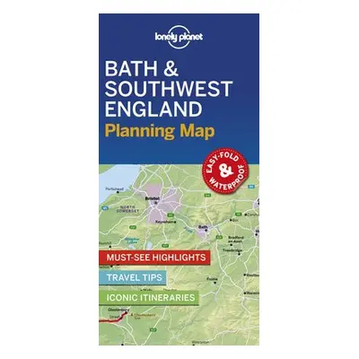 Lonely Planet Bath a Southwest England Planning Map - Lonely Planet