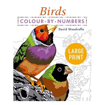 Large Print Colour by Numbers Birds - Woodroffe, David