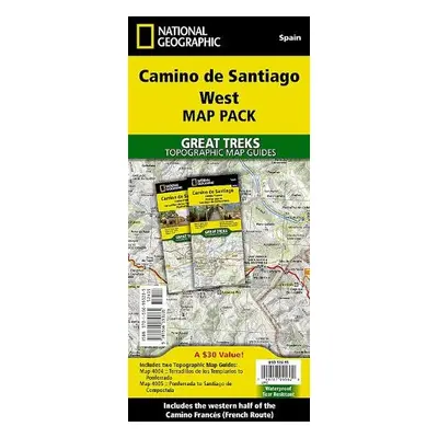 Camino de Santiago - Camino Frances West Map Pack Bundle - National Geographic Maps