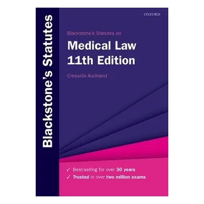 Blackstone's Statutes on Medical Law