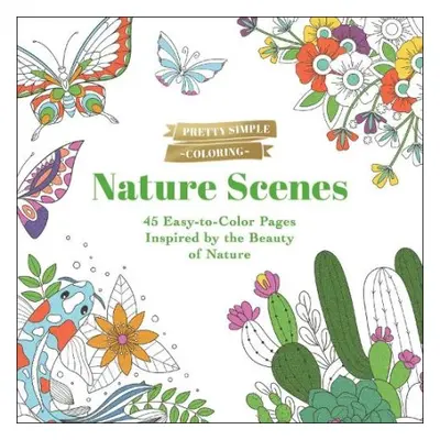 Pretty Simple Coloring: Nature Scenes - Adams Media