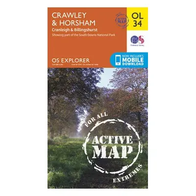 Crawley a Horsham, Cranleigh a Billingshurst - Ordnance Survey