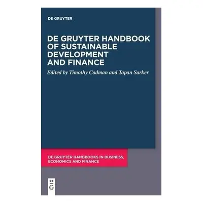 De Gruyter Handbook of Sustainable Development and Finance