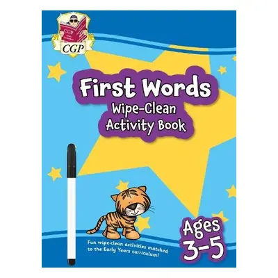 New First Words Wipe-Clean Activity Book for Ages 3-5 (with pen) - CGP Books