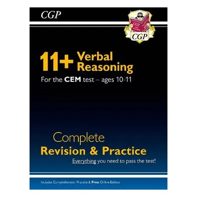 11+ CEM Verbal Reasoning Complete Revision and Practice - Ages 10-11 (with Online Edition) - CGP