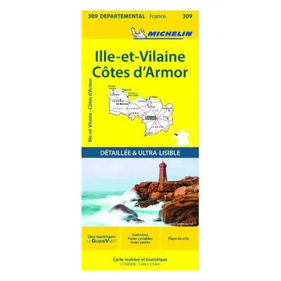 Cotes-d'Armor, Ille-et-Vilaine - Michelin Local Map 309 - Michelin