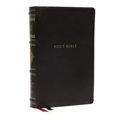 NKJV, Personal Size Reference Bible, Sovereign Collection, Genuine Leather, Black, Red Letter, C