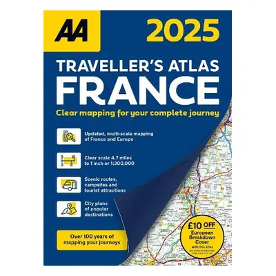 AA Traveller's Atlas France 2025