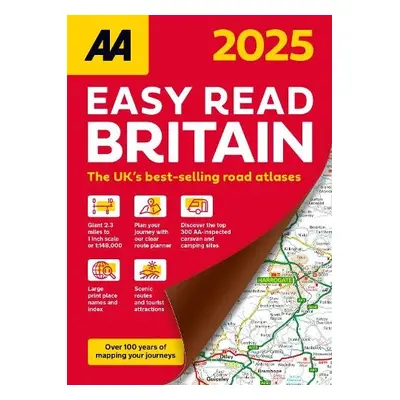 AA Easy Read Atlas Britain 2025