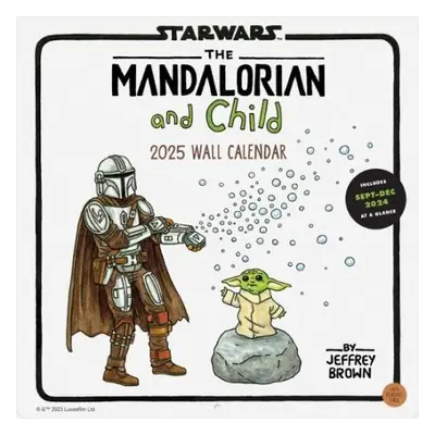 Mandalorian and Child 2025 Wall Calendar - Brown, Jeffrey