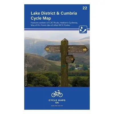 Lake District a Cumbria Cycle Map 22 - Cycle Maps UK