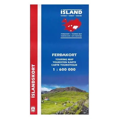 Iceland Touring Map for drivers and tourists 1:600 000 - Hansen, H H