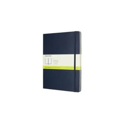 Moleskine Sapphire Blue Extra Large Plain Notebook Hard