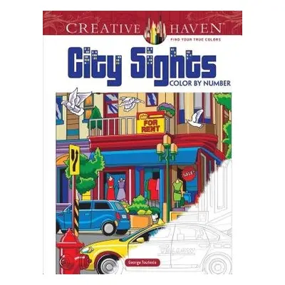 Creative Haven City Sights Color by Number - Toufexis, George