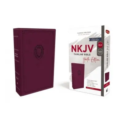 NKJV, Thinline Bible Youth Edition, Leathersoft, Purple, Red Letter, Comfort Print - Thomas Nels