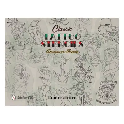 Classic Tattoo Stencils - White, Cliff