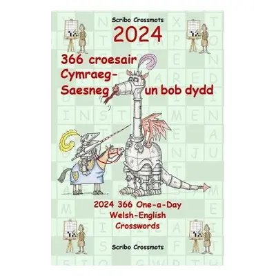 2024 366 Croesair Cymraeg-Saesneg Un Bob Dydd / One-a-Day Welsh-English Crosswords - Lucas, Keit