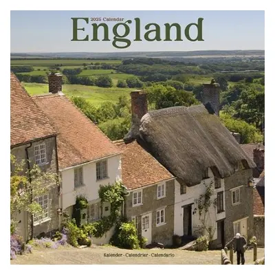 England Calendar 2025 Square Travel Wall Calendar - 16 Month