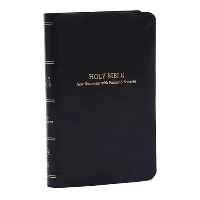 KJV Holy Bible: Pocket New Testament with Psalms and Proverbs, Black Leatherflex, Red Letter, Co