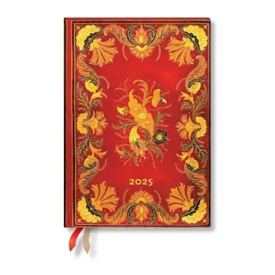 Fiammetta (Midi 12-month Horizontal Hardback Dayplanner 2025 (Elastic Band Closure) - Paperblank