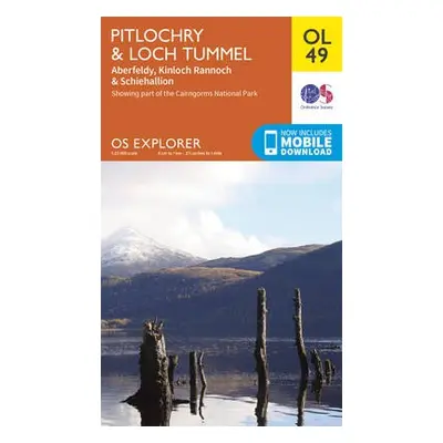 Pitlochry a Loch Tummel, Aberfeldy, Kinloch Rannoch a Schiehallion - Ordnance Survey