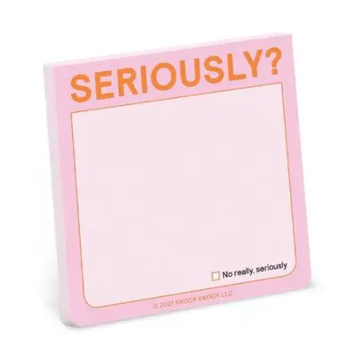 Knock Knock Seriously?! Sticky Note (Pastel Version)