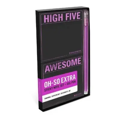 Knock Knock High Five / Awesome Sticky Note Set + Gel Pen