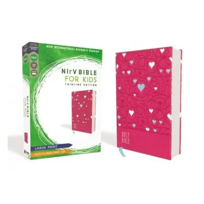 NIrV, Bible for Kids, Large Print, Leathersoft, Pink, Comfort Print - Zondervan