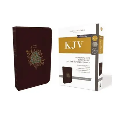 KJV Holy Bible: Personal Size Giant Print with 43,000 Cross References, Deluxe Burgundy Leathers