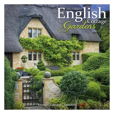 English Gardens Calendar 2025 Square Scenic Wall Calendar - 16 Month